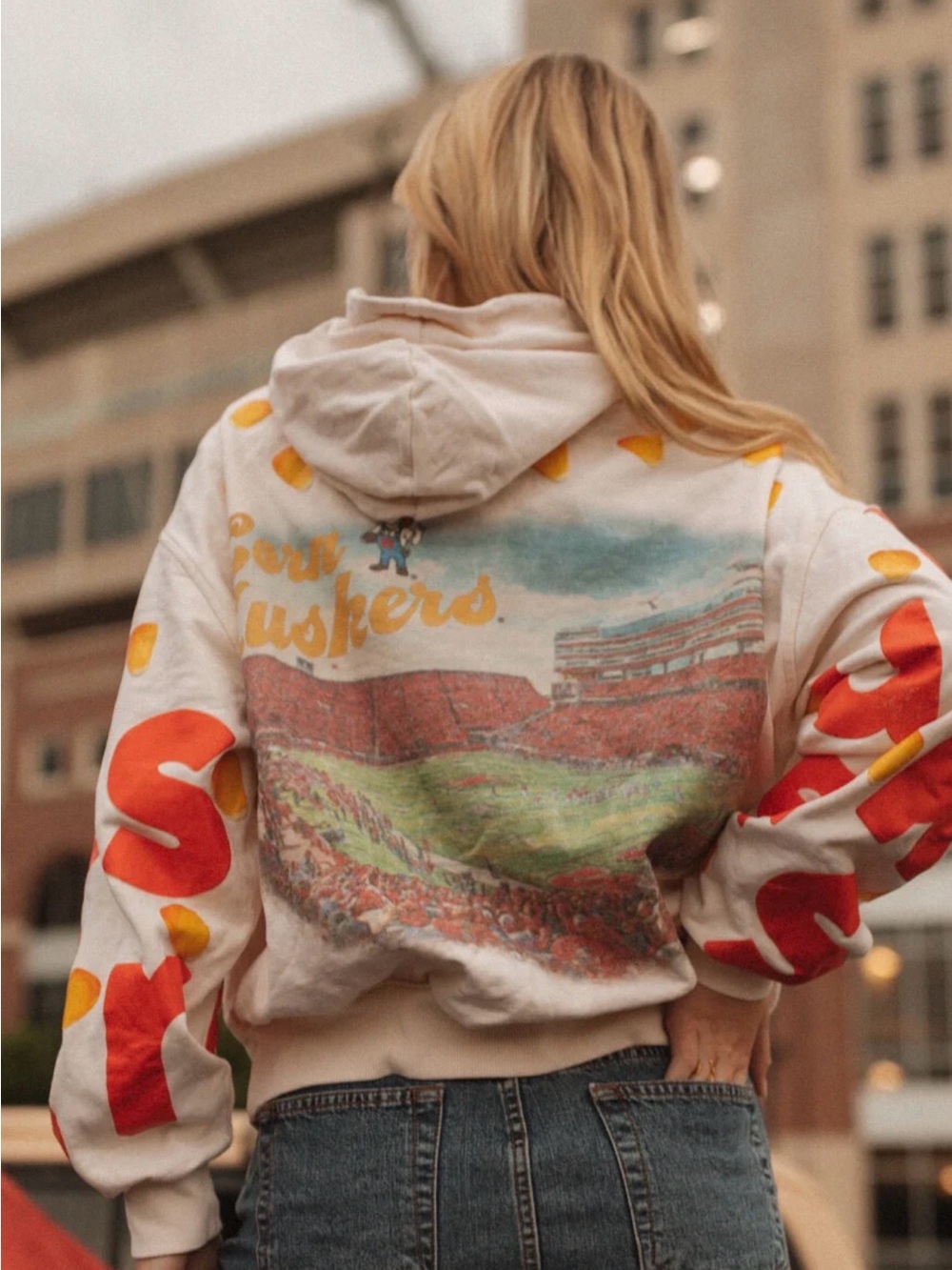 Ash & Ash Nebraska Cornhusker Memorial Big Back Hoodie